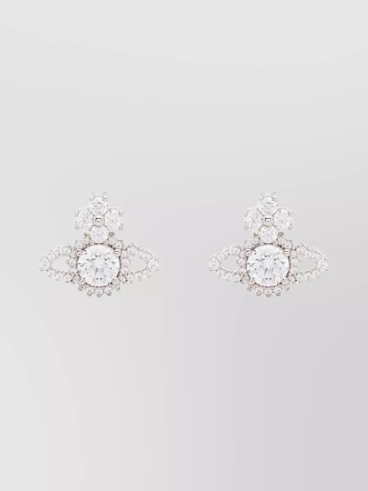 Vivienne Westwood Crystal Stud Earrings Pair