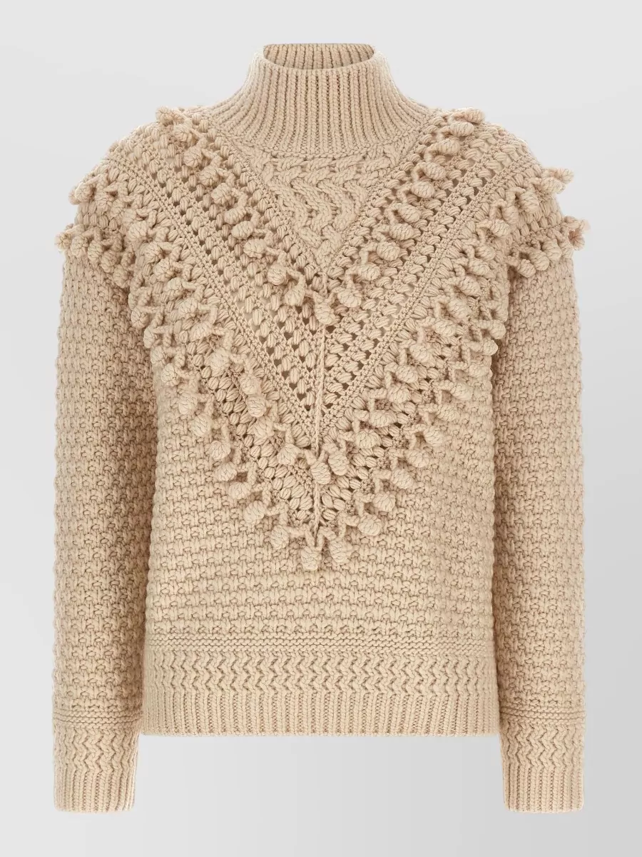 Zimmermann wool high neck long sleeve sweater