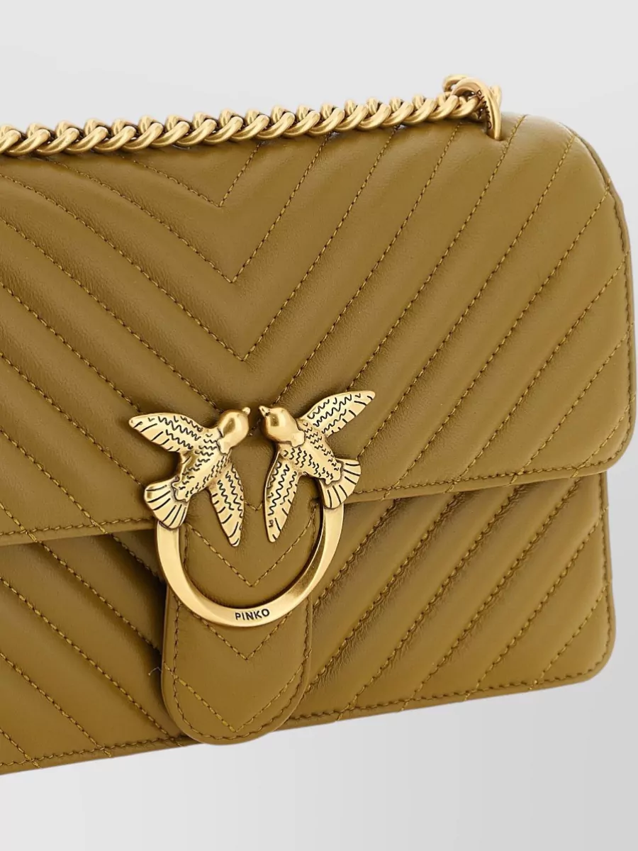 Pinko Love Bag One Leather Quilted Shoulder Bag