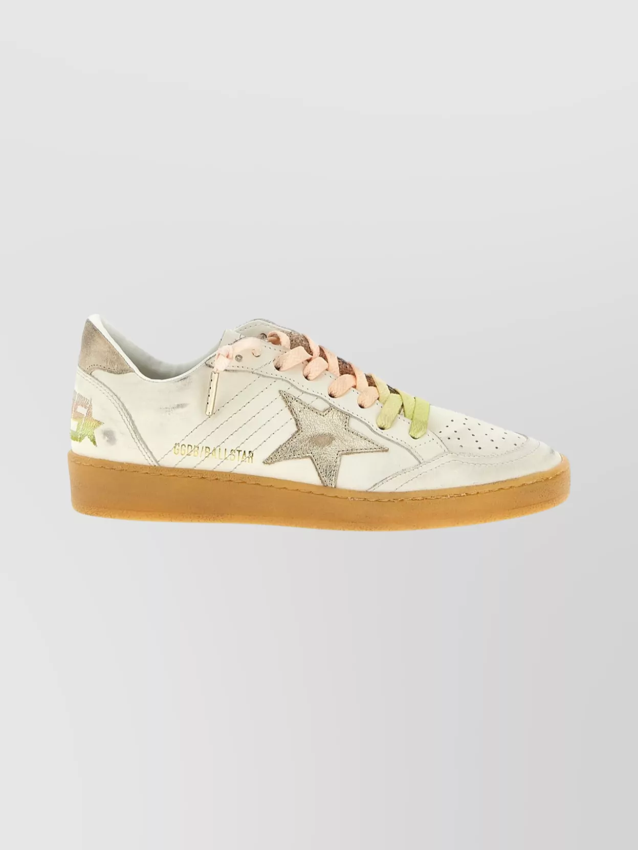 Golden Goose Stylish Low-top Sneakers Dual-color Laces In White