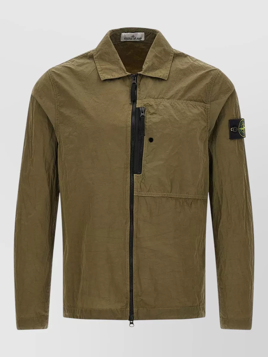 Stone Island Nylon zip overshirt jacket