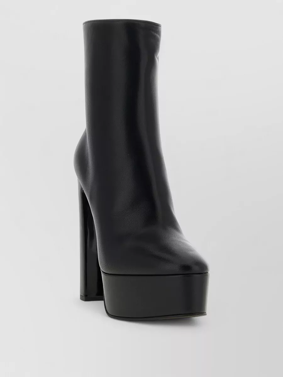 Le Silla leather platform ankle boots