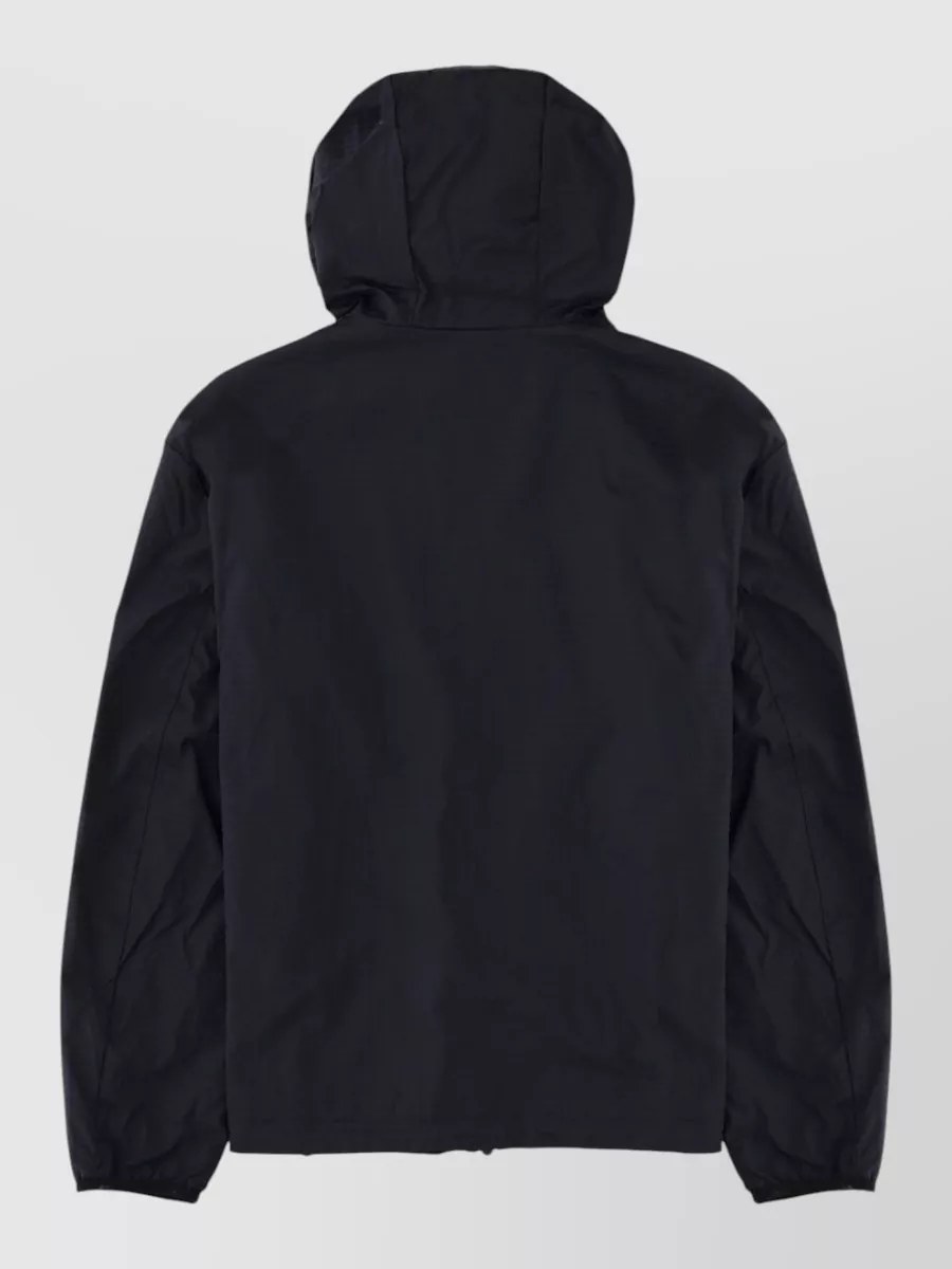 Emporio Armani Textured Hooded Zip Nylon Jacket