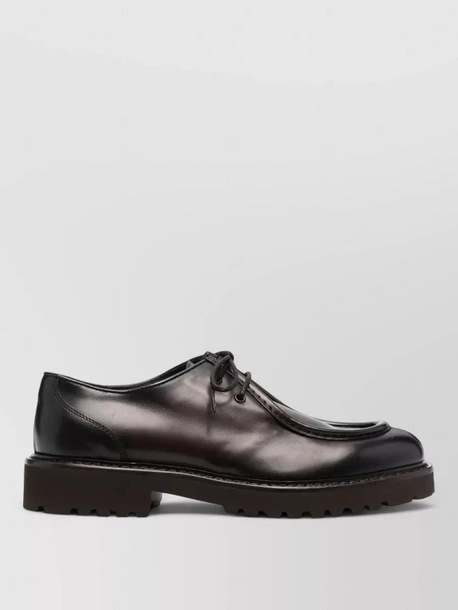 Doucal's Leather Derby Lace-Up Shoes