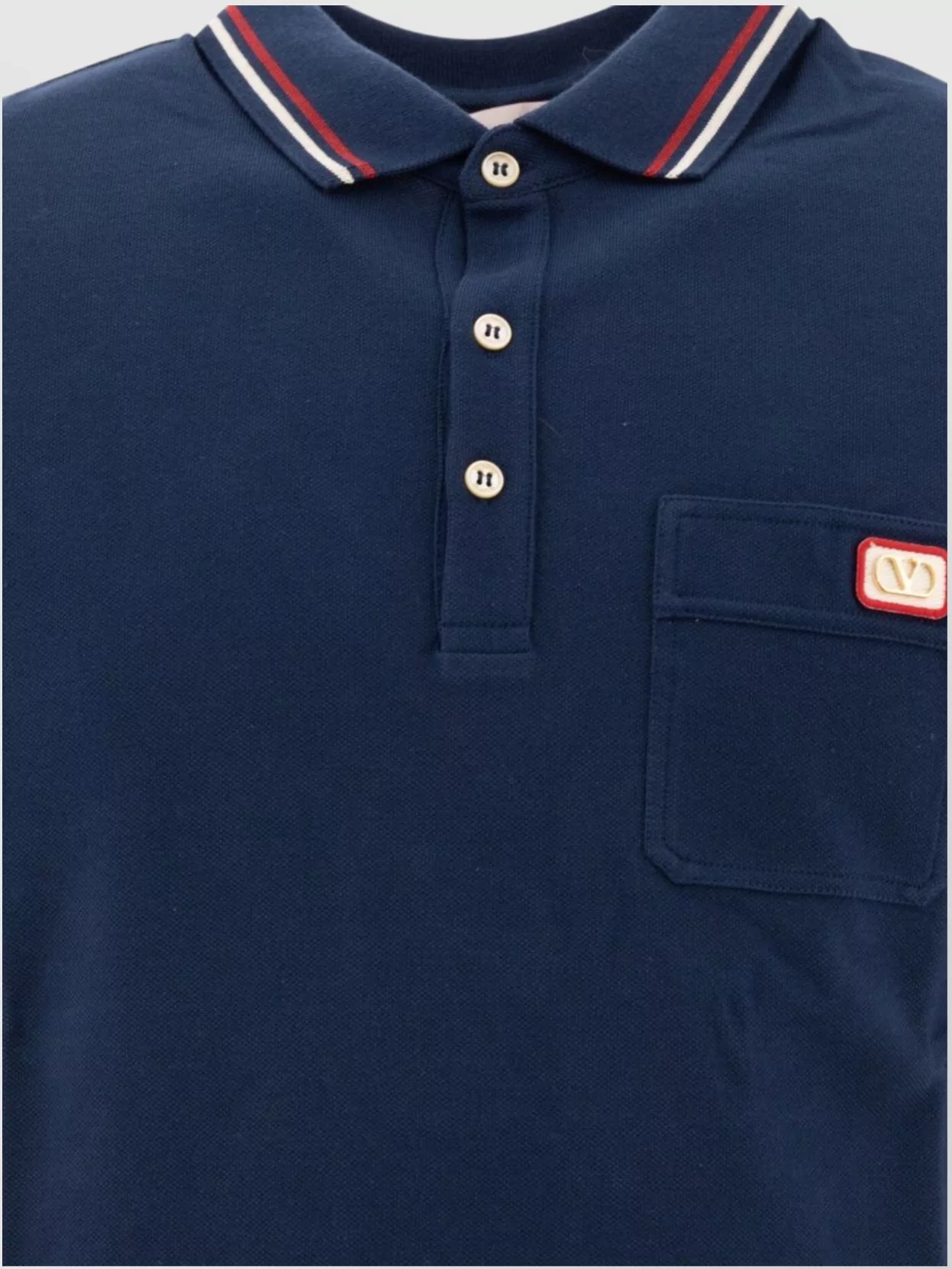 Valentino Pocketed Collar Short Sleeve Polo Shirt