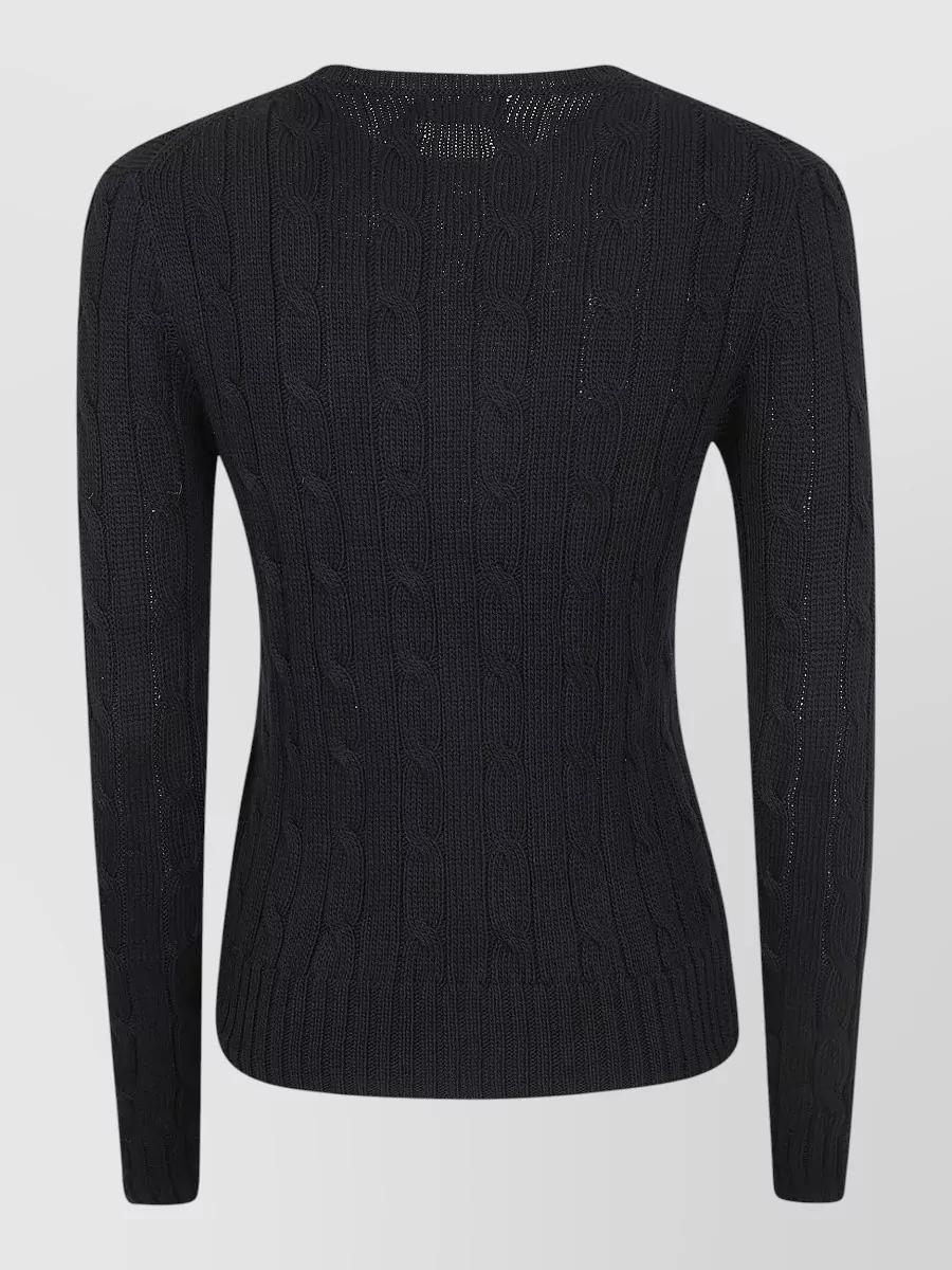 Polo Ralph Lauren Ribbed Slim-Fit Long-Sleeve Crewneck Sweatshirt