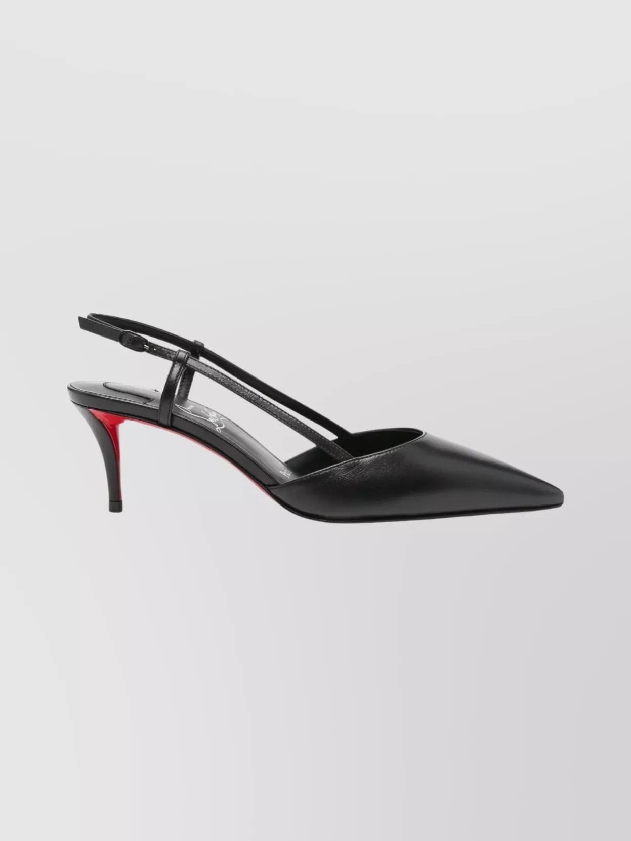 Christian Louboutin Pointed Toe Sling Back Stiletto Pumps In Black