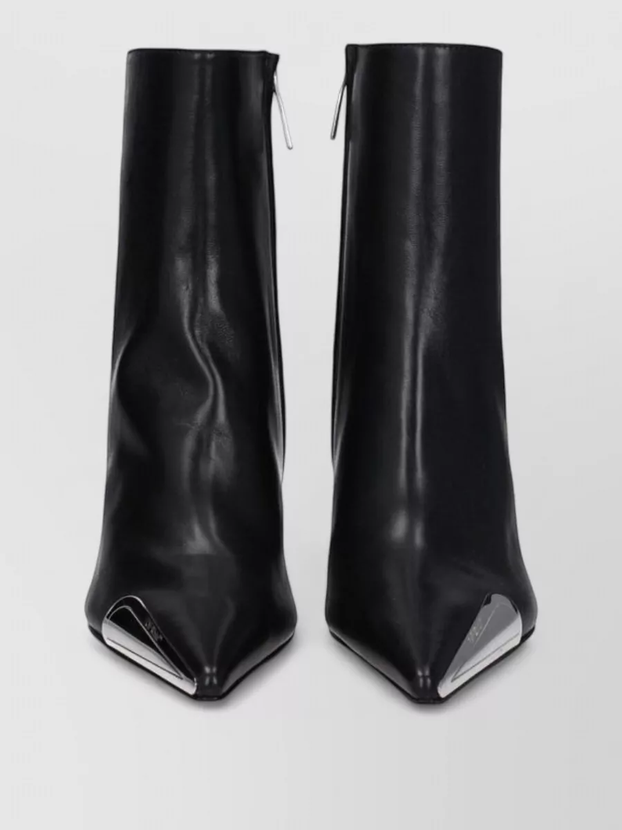 Off-White leather ankle boots