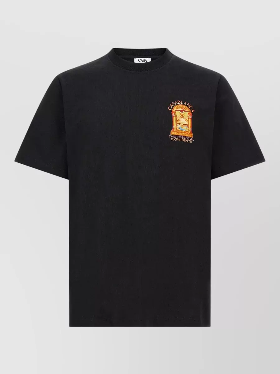 Casablanca hermons mirage arch printed cotton t-shirt