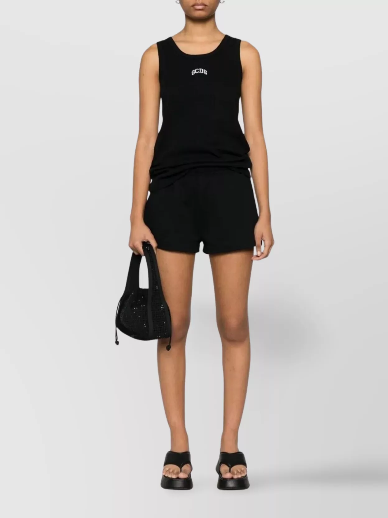 Gcds Love Elastic Waist Shorts