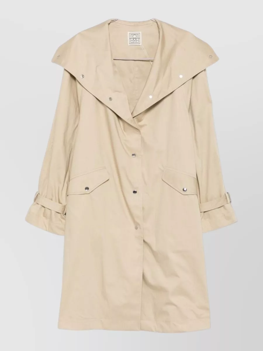 Totême cotton oversized trench coat