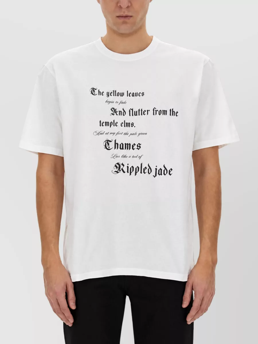 Alexander Mcqueen Printed Cotton T Shirt