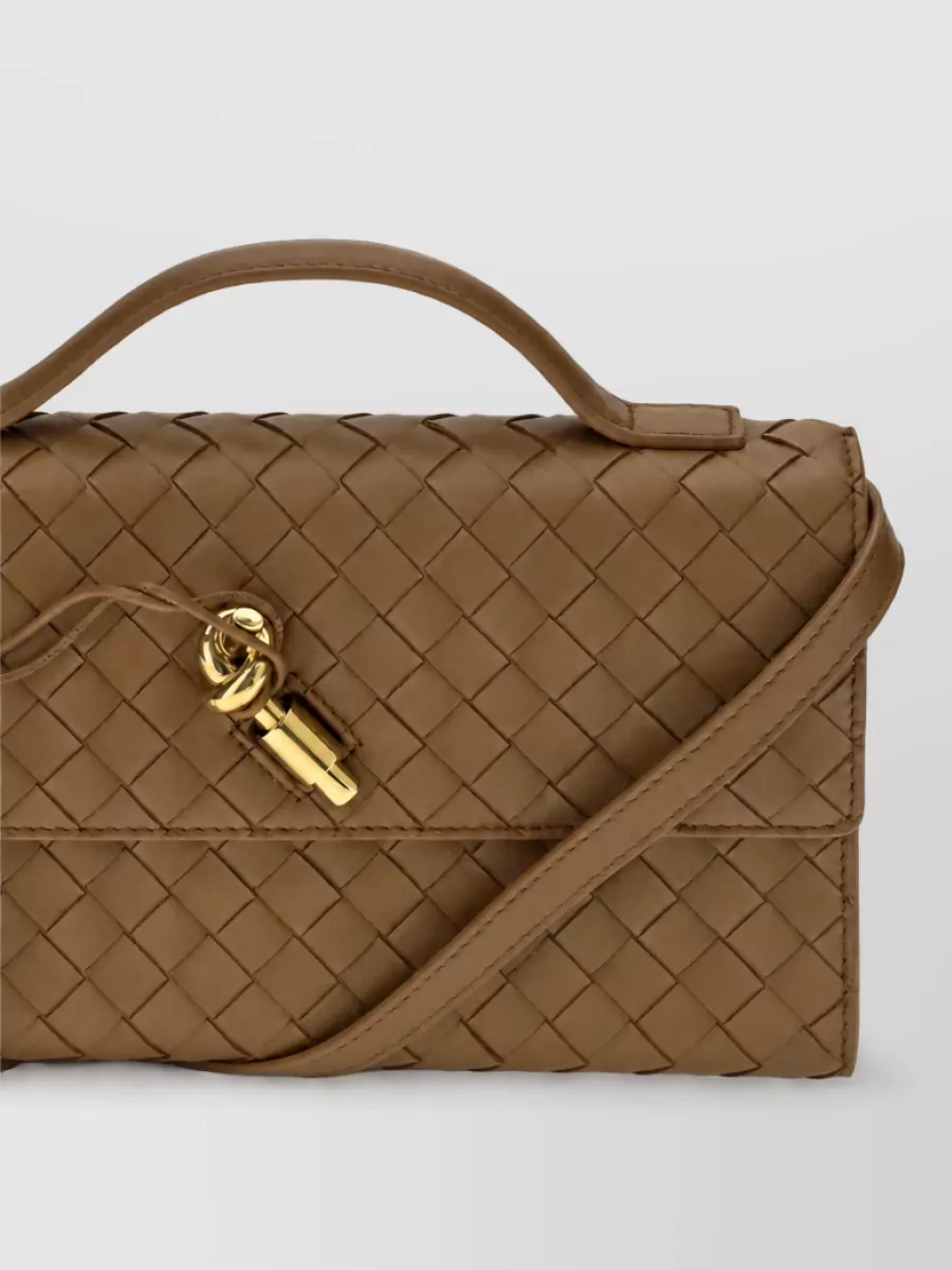 Bottega Veneta Andiamo Lamb Leather Mini Top Handle Bag