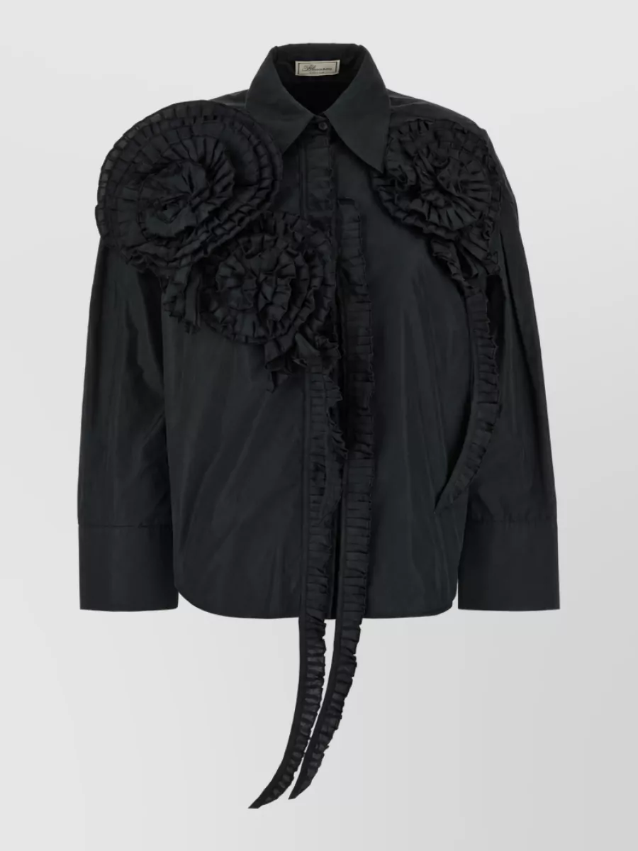 Blumarine taffeta shirt