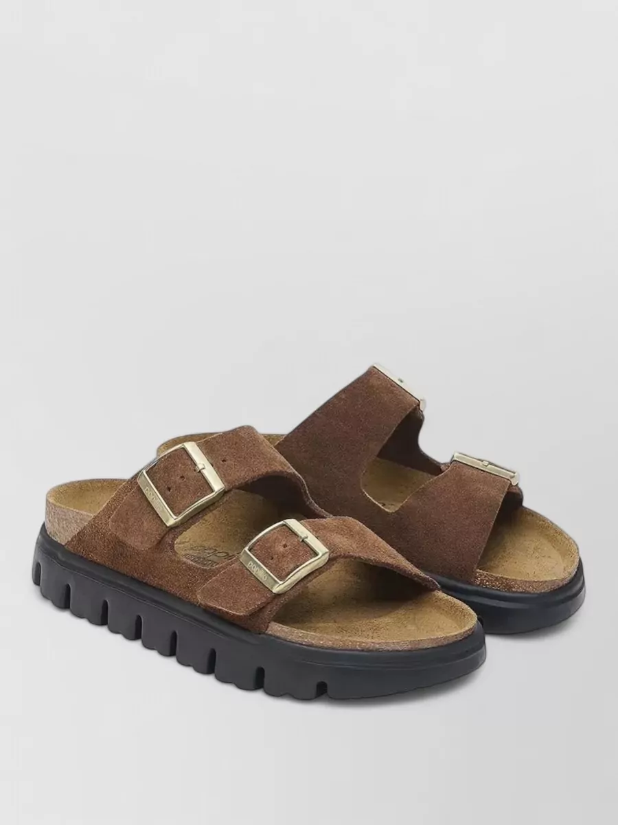 Birkenstock Suede Double Buckle Sandals