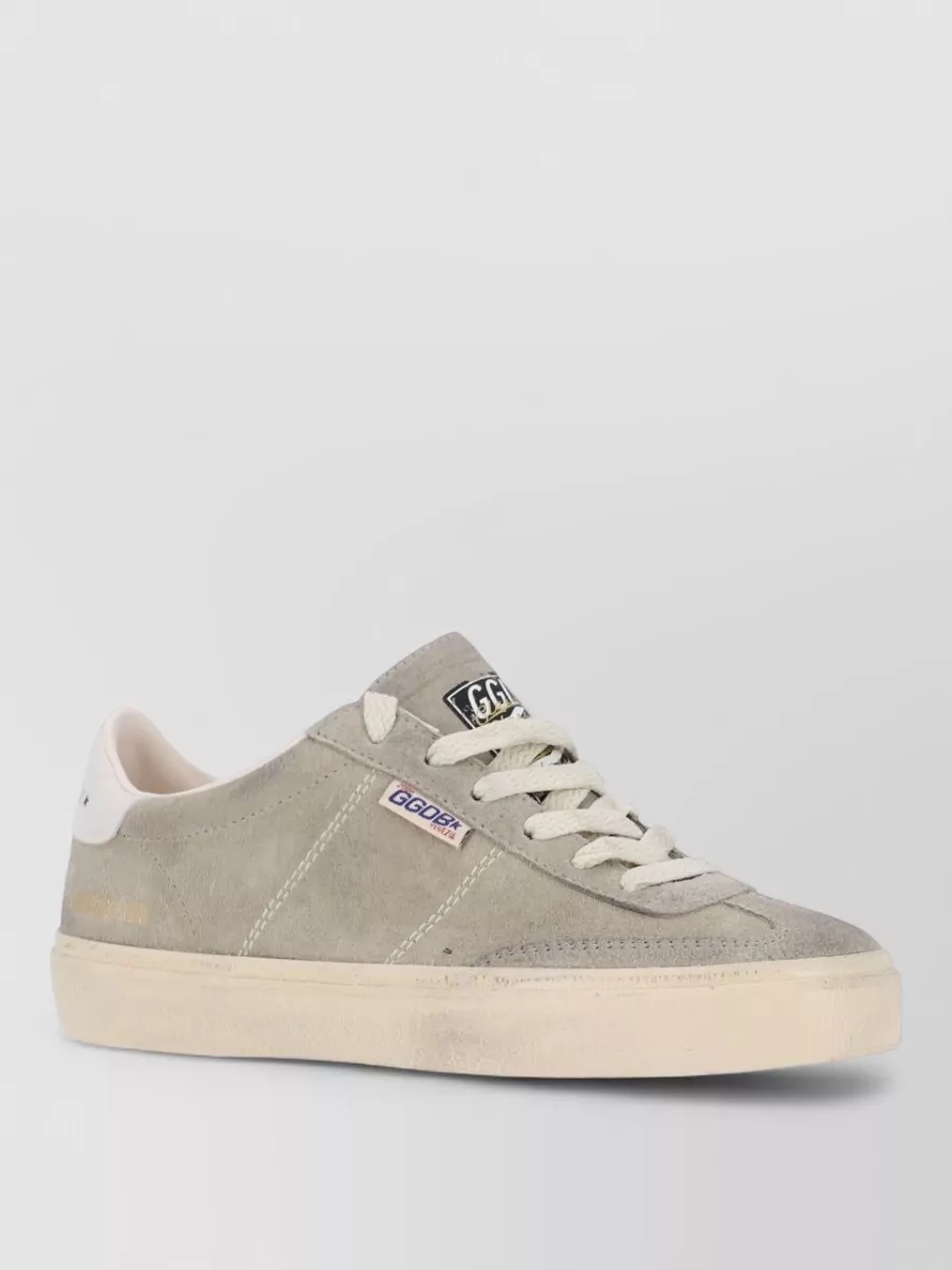 Golden Goose leather low top lace-up sneakers
