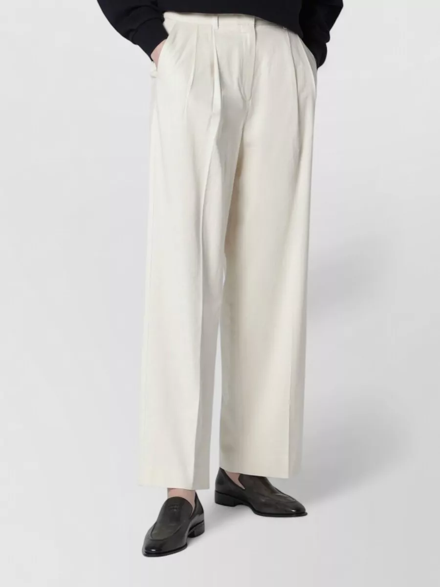 Dunst double-pleat tailored trousers