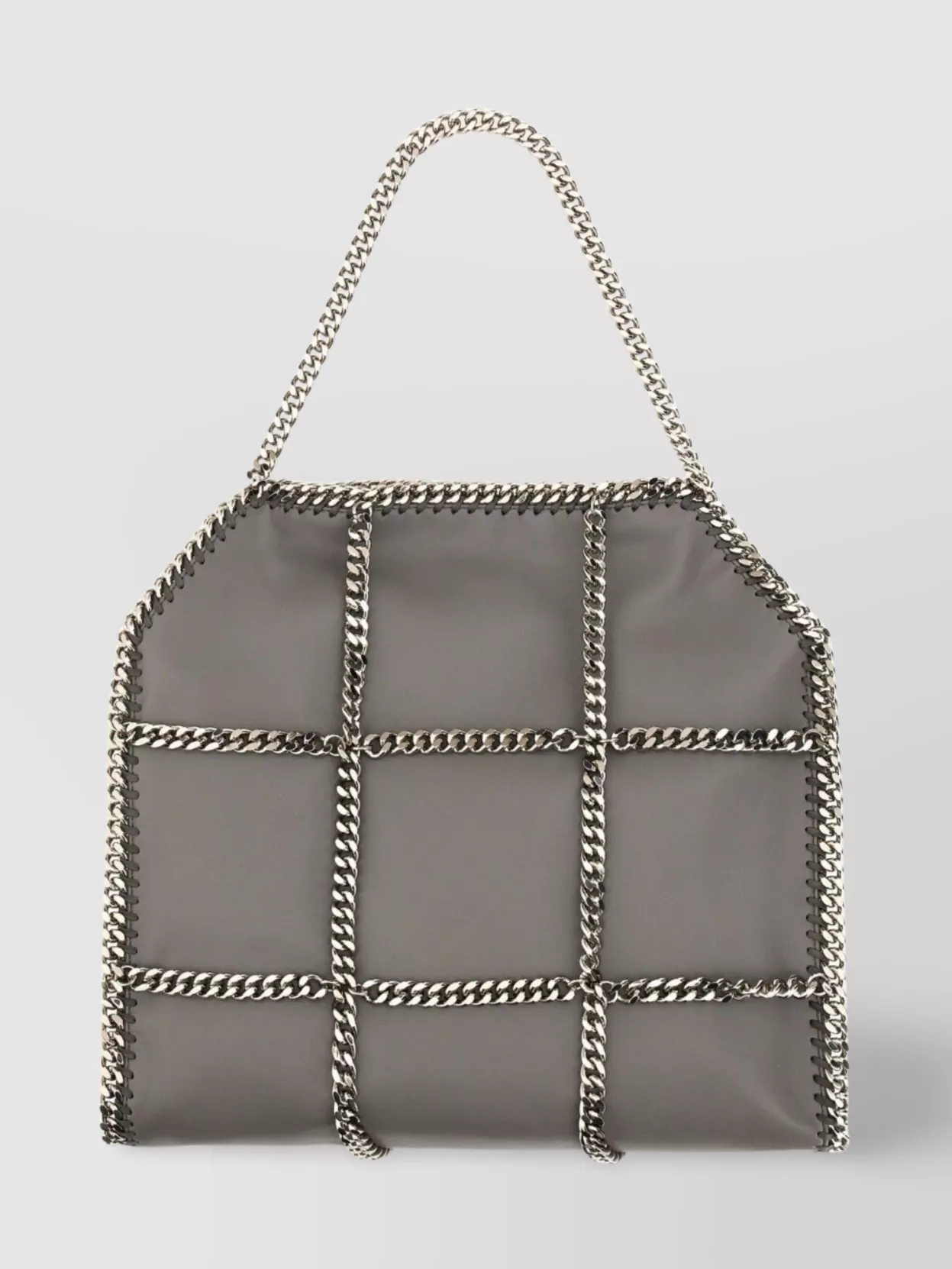 Stella Mccartney Limitededition Falabella Chain Cage Mini Tote Bag In Gray