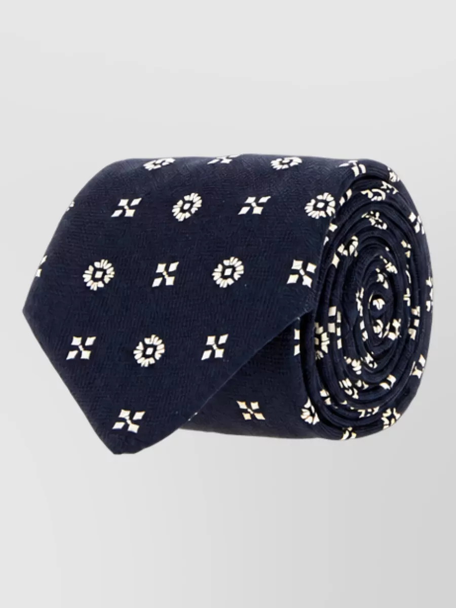 Saint Laurent silk embroidered tie