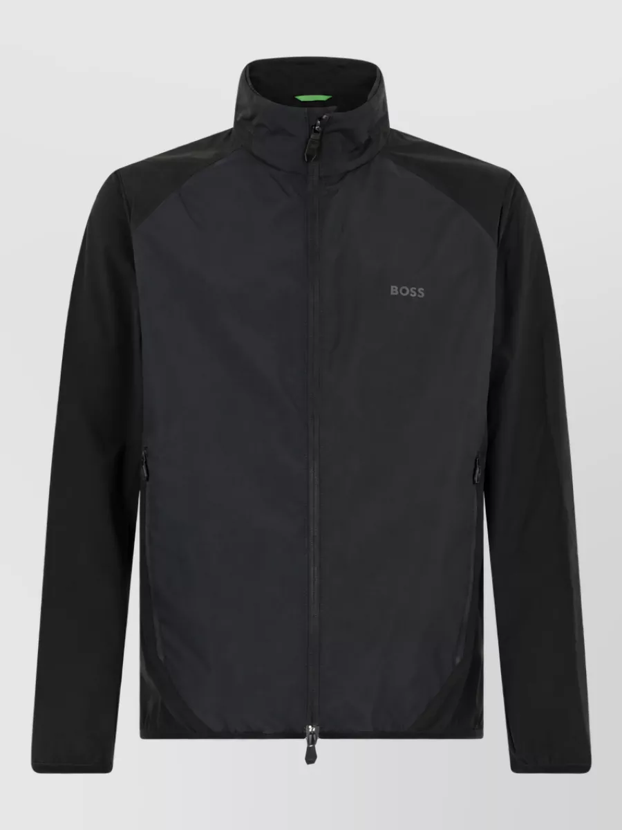 Boss high collar lightweight jacket