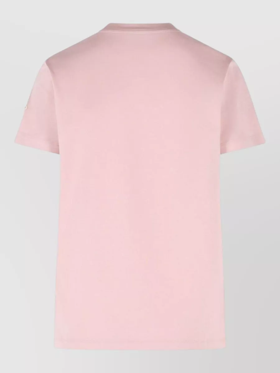 Moncler Logo Cotton T-Shirt Short Sleeves Crew Neck