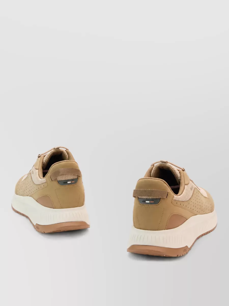 Boss Calfskin Low-Top Sneakers