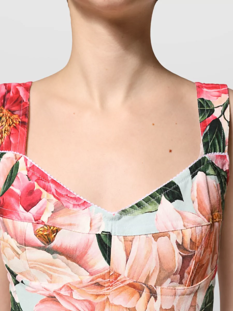 Dolce&Gabbana floral print midi dress