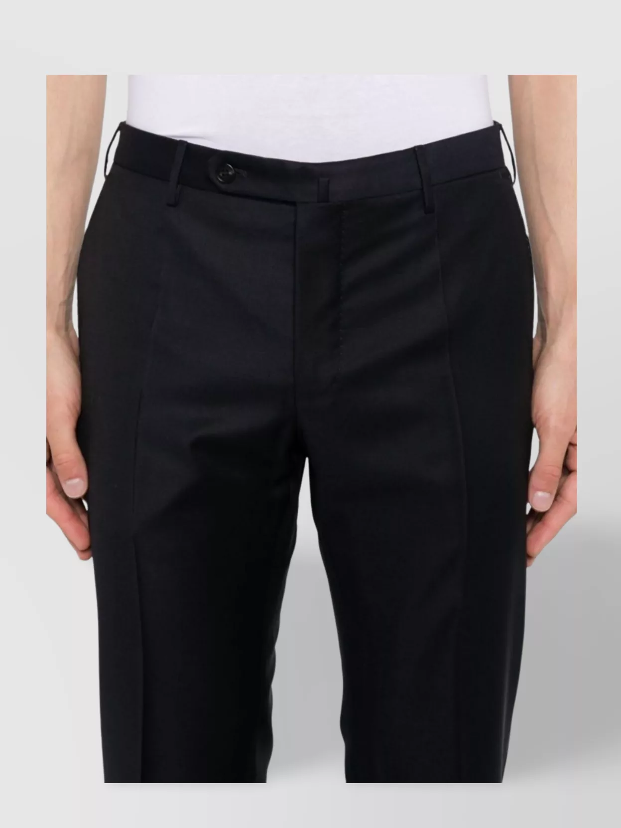 Incotex Tailored Trousers With Pockets And Loops In Black