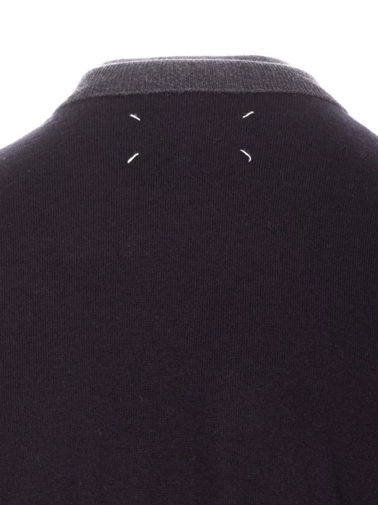 Maison Margiela High Neck Sweater Contrast Sleeves