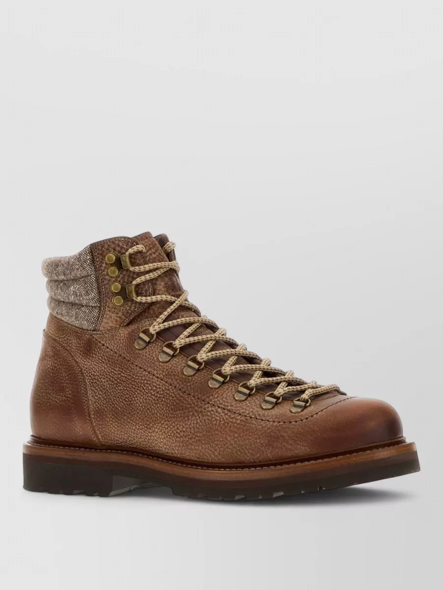 Brunello Cucinelli leather ankle boots