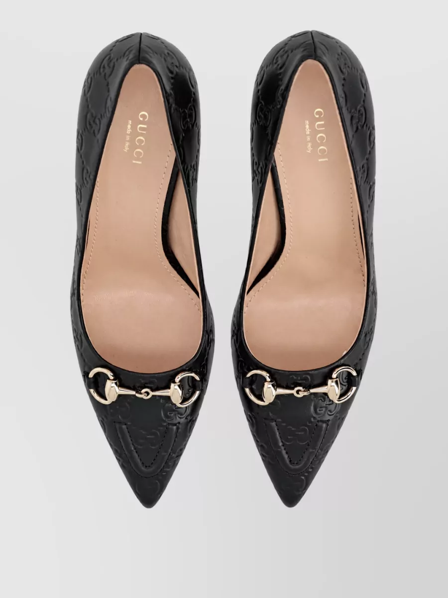 Gucci Pointed Toe Pumps Stiletto Heel Clamp