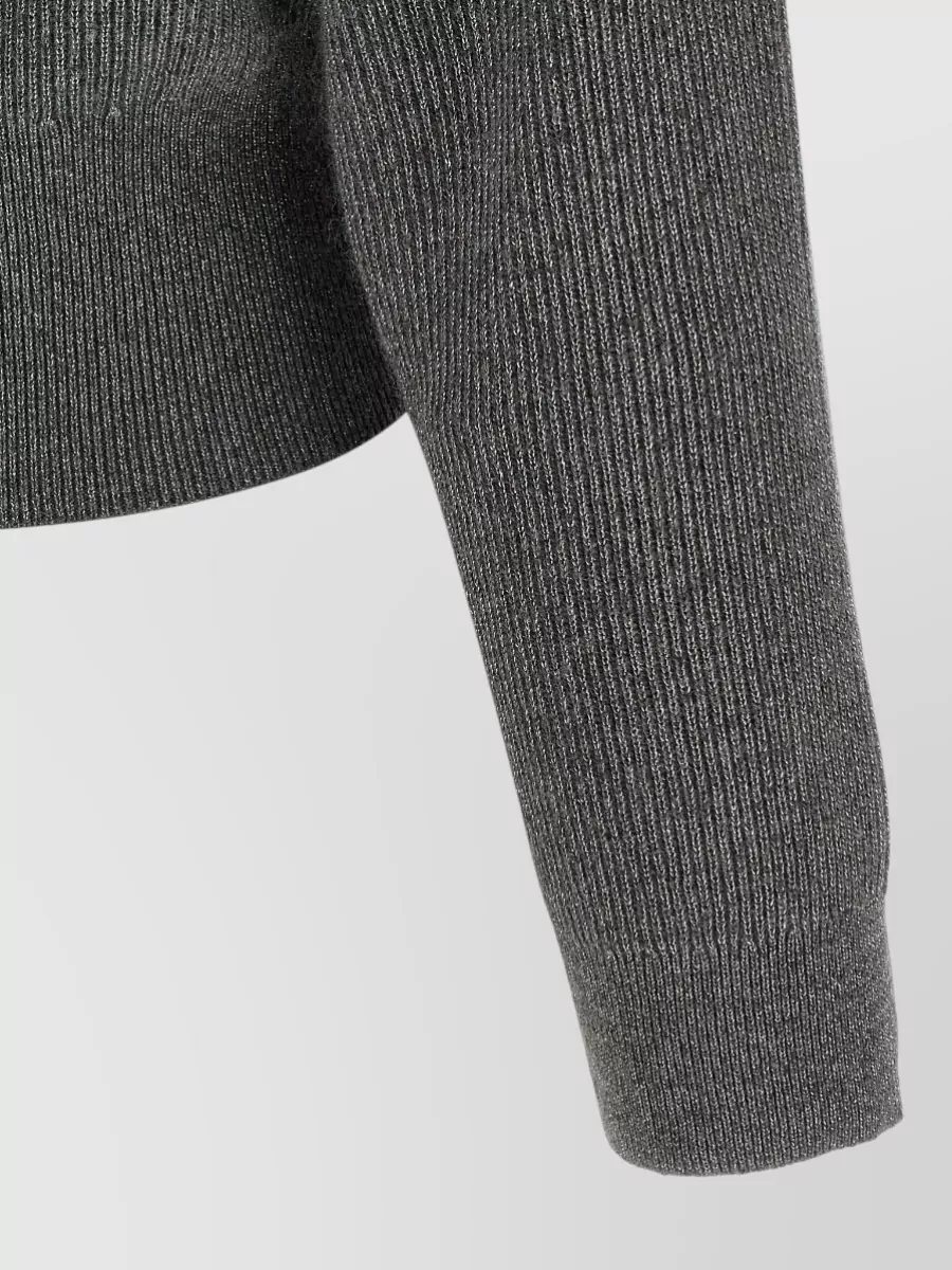 Brunello Cucinelli Cashmere Ribbed Cropped Zip-Up Cardigan
