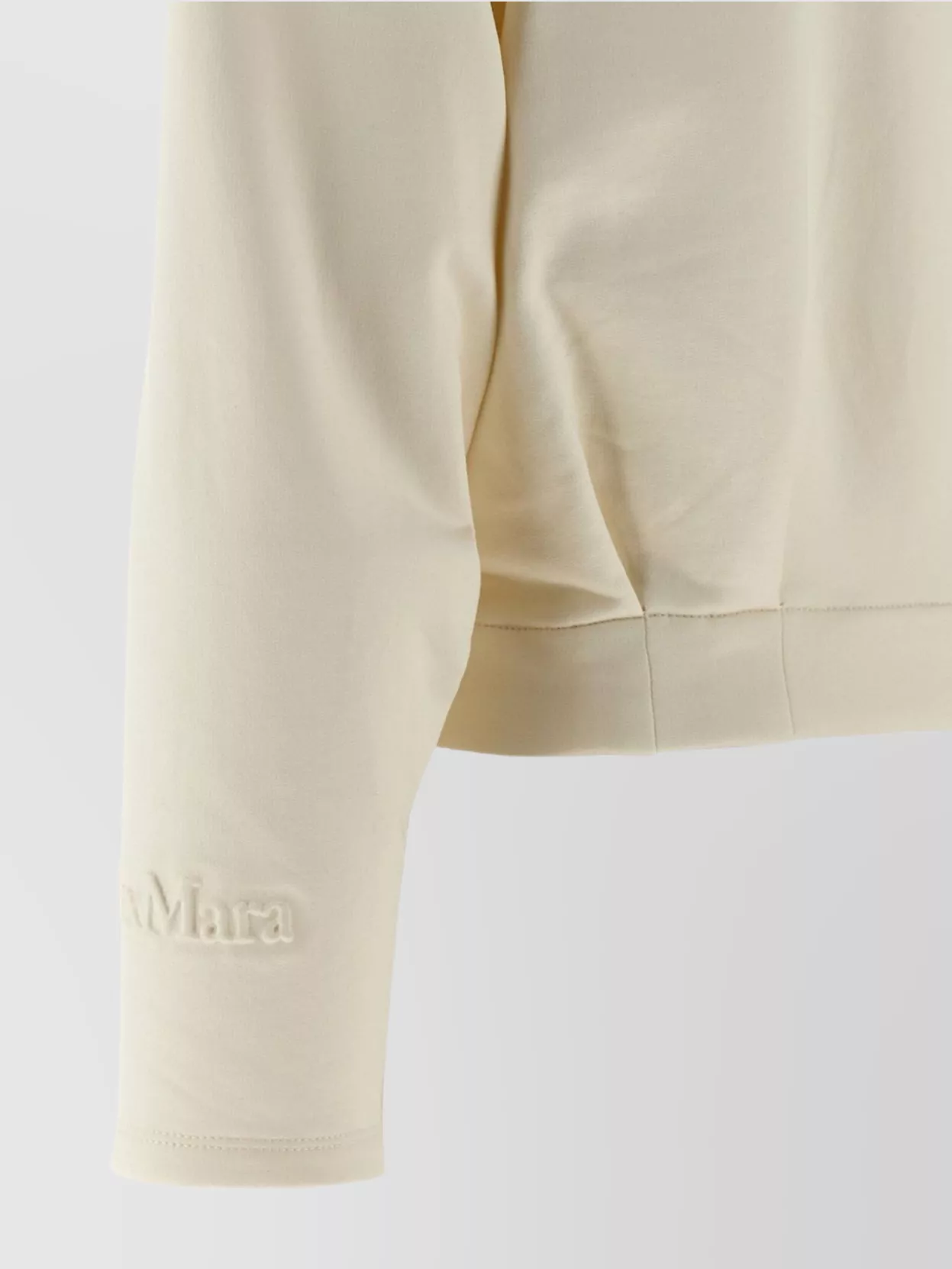 Max Mara Collared Sweatshirt With Front Pockets And Long Sleeves
