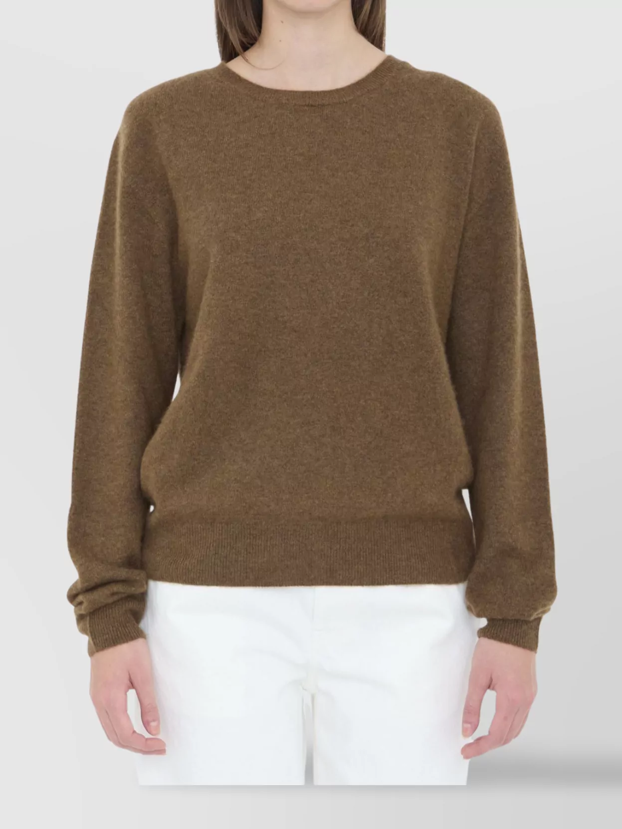 The Row Cashmere Silk Blend Crew Neck Sweater