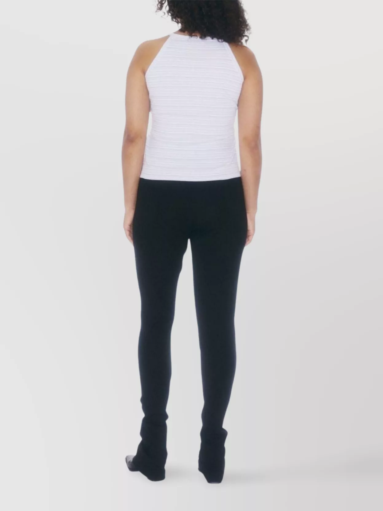 Shop Filippa K Monogram Embroidered Halterneck Tank Top