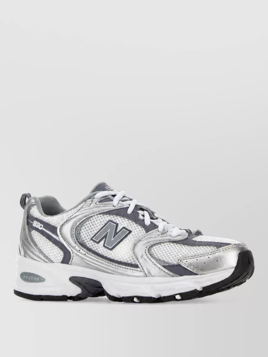New Balance mesh and synthetic leather low-top sneakers