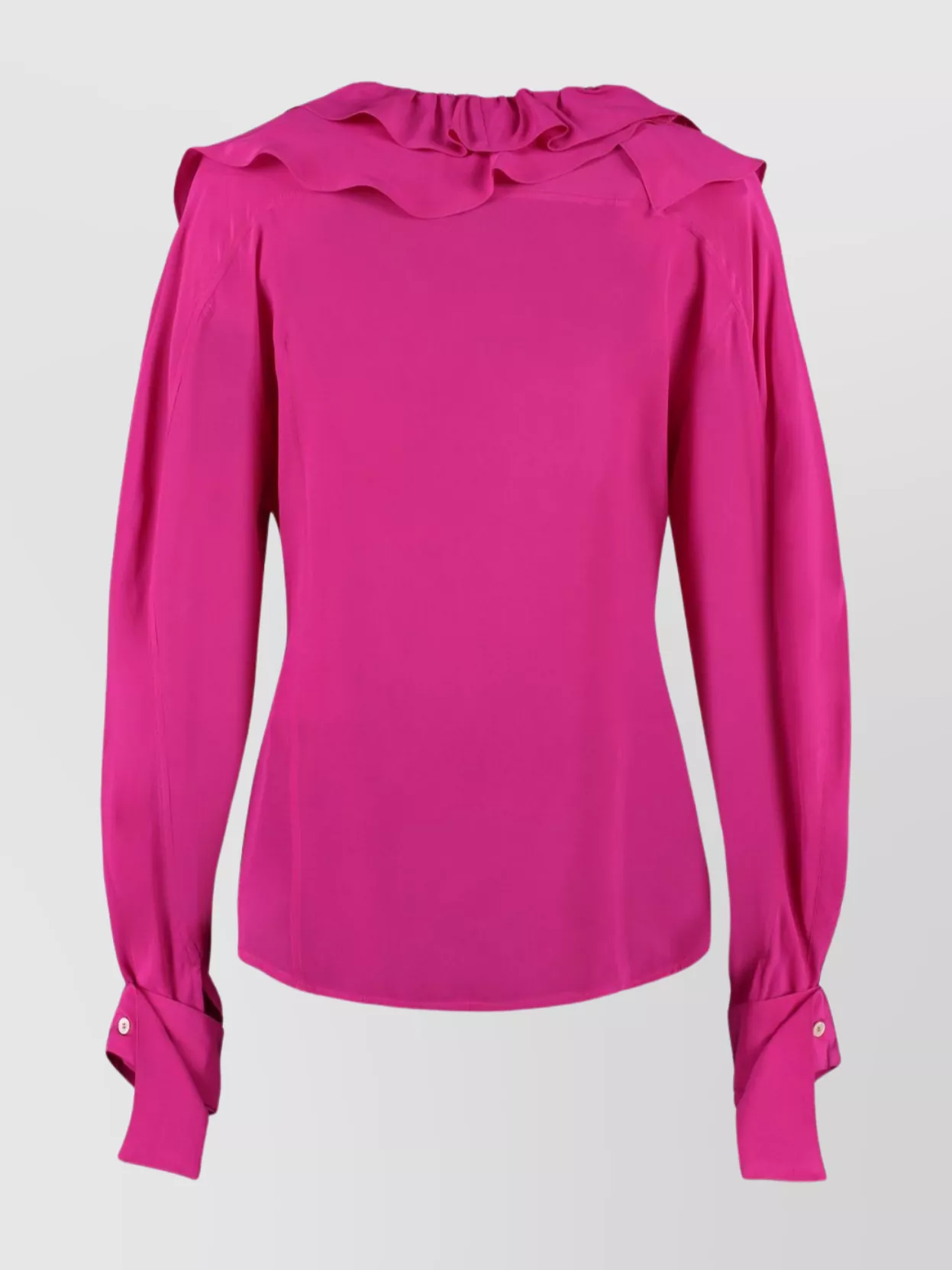 Victoria Beckham Silk Ruffled Blouse