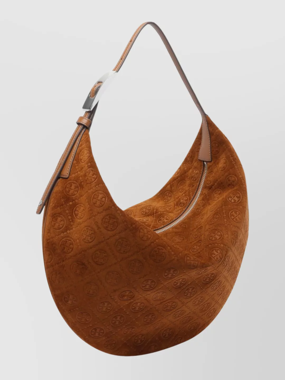 Tory Burch T Monogram Suede Shoulder Bag