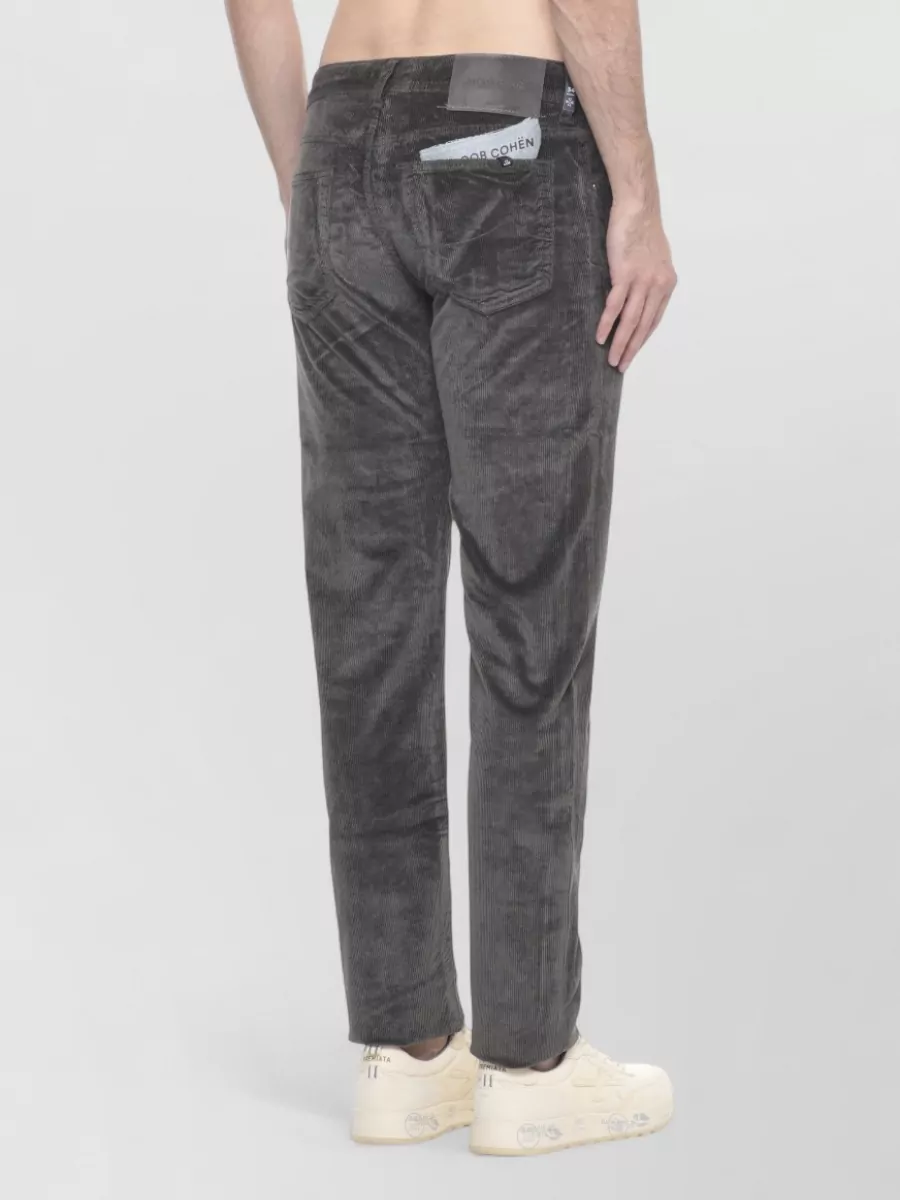 Jacob Cohen Cotton Corduroy Mens Trousers Five Pocket Handkerchief