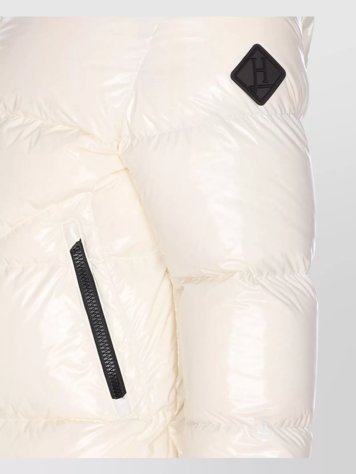 Herno Shiny Padded Down Jacket With Hood And Elasticated Cuffs