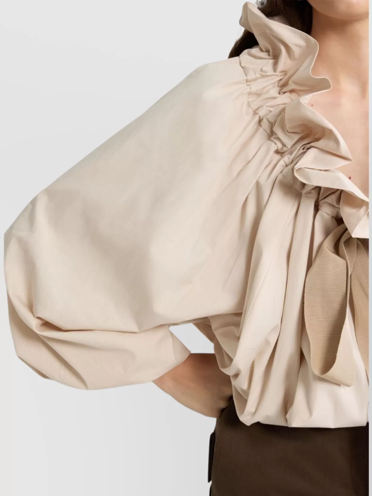 Patou Sleeveless Top Bow Detail