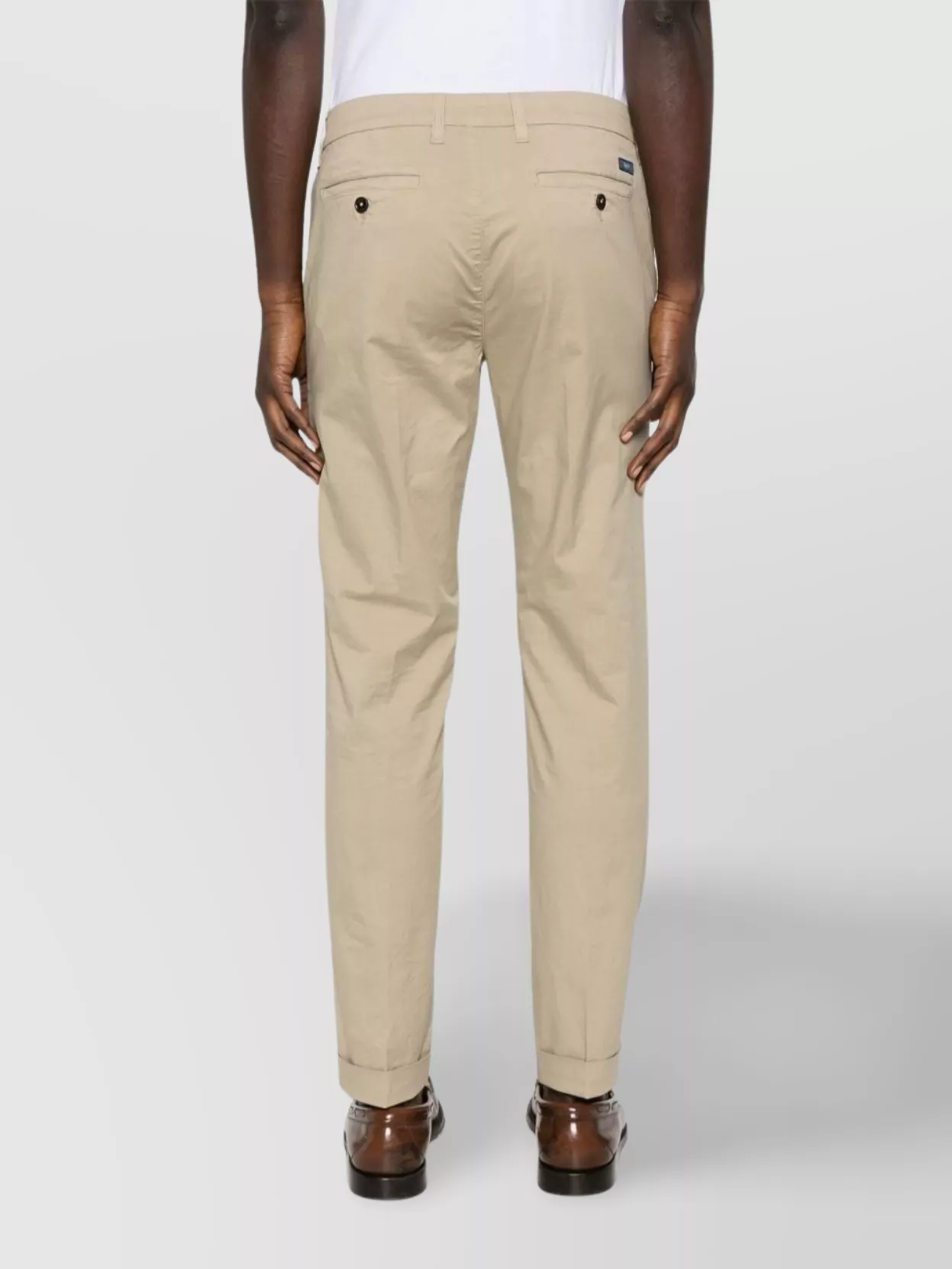 Fay Slim Fit Gabardine Trousers
