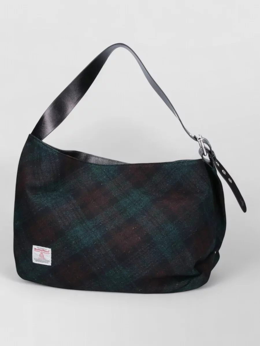 Vivienne Westwood Large Maxime Shopping Bag With Plaid Design