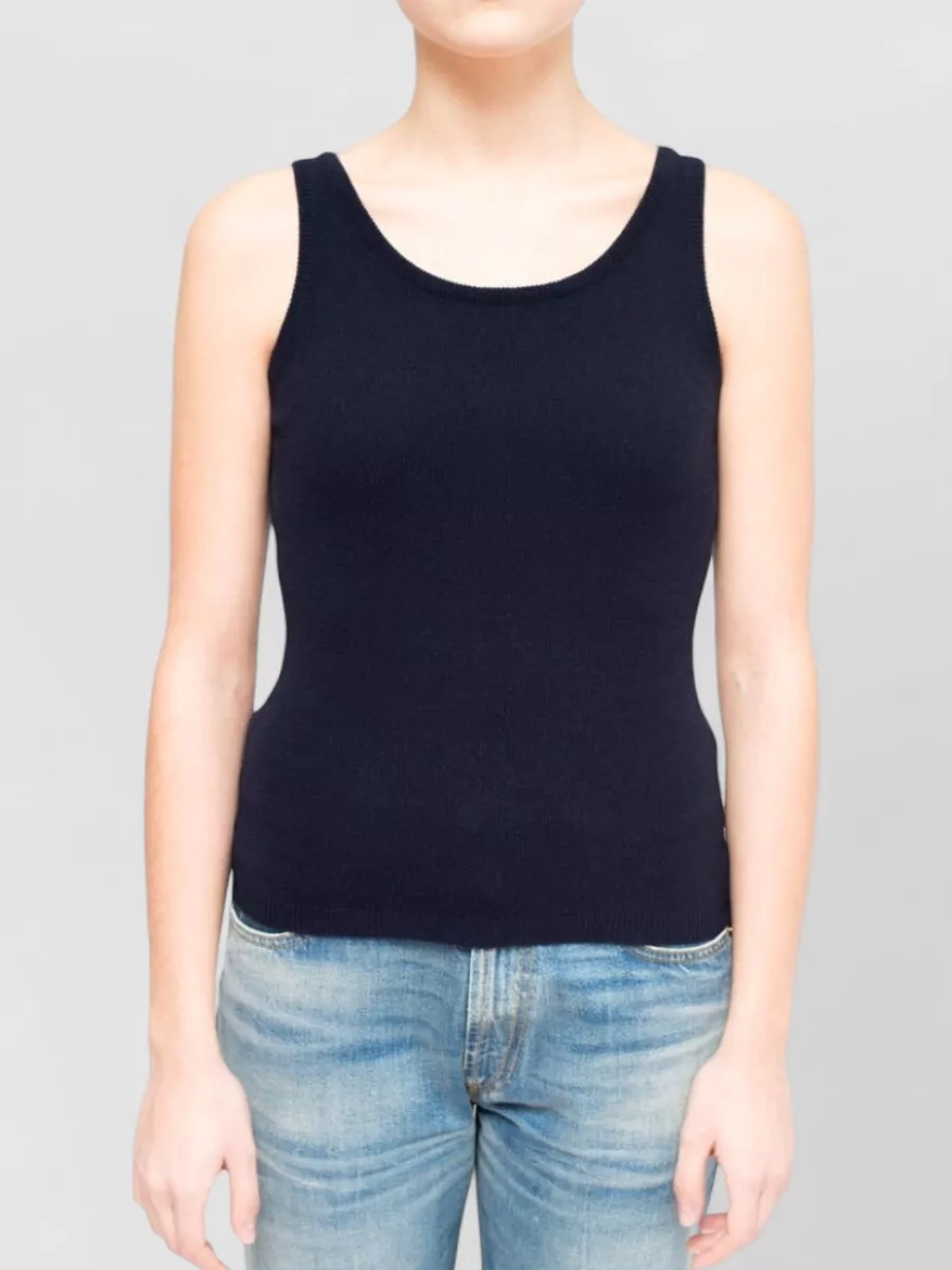 La Rose cashmere tank top