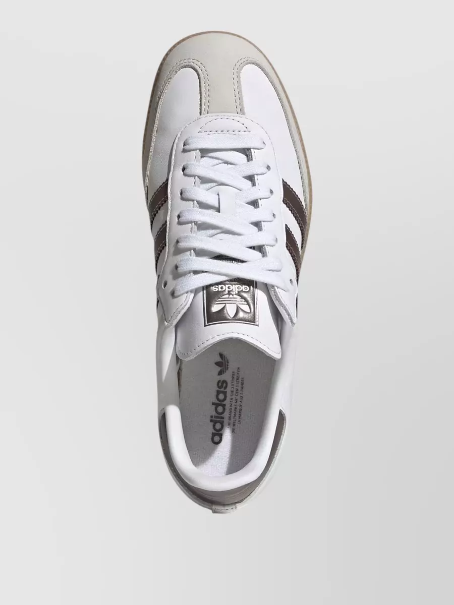 Adidas leather lace-up sneakers