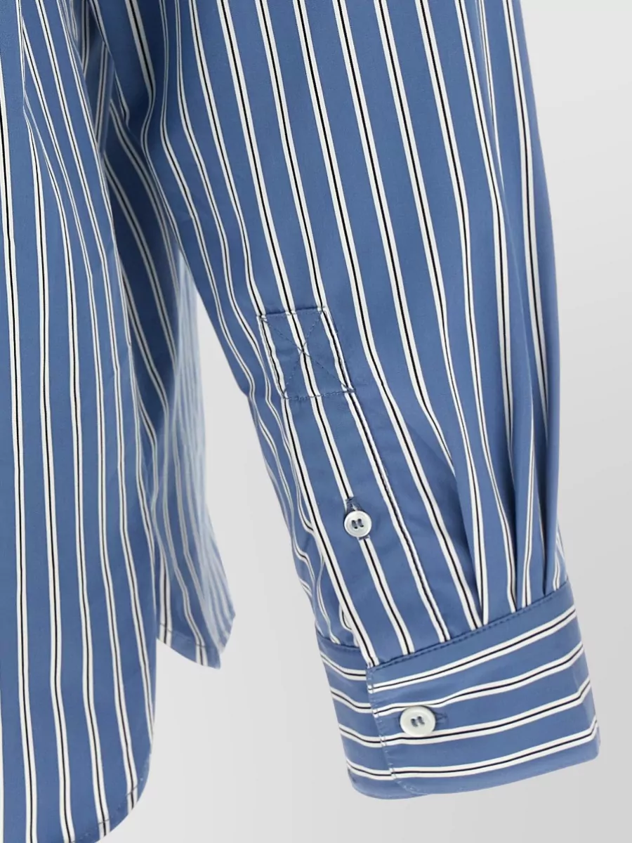 A.p.c. Malo Shirt Striped Pattern Button Down Collar