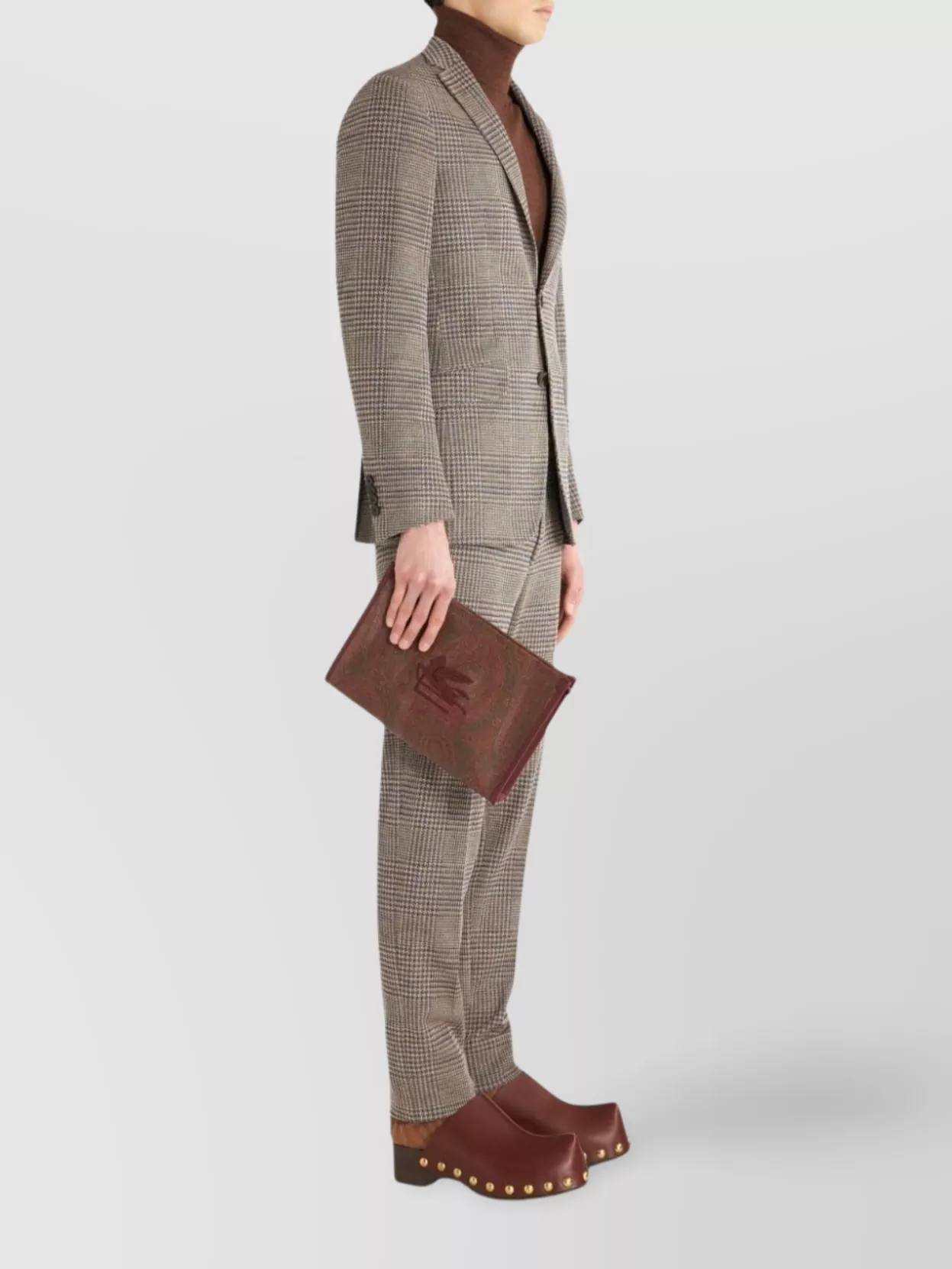 Etro Clutch Bag With Detachable Wrist Strap