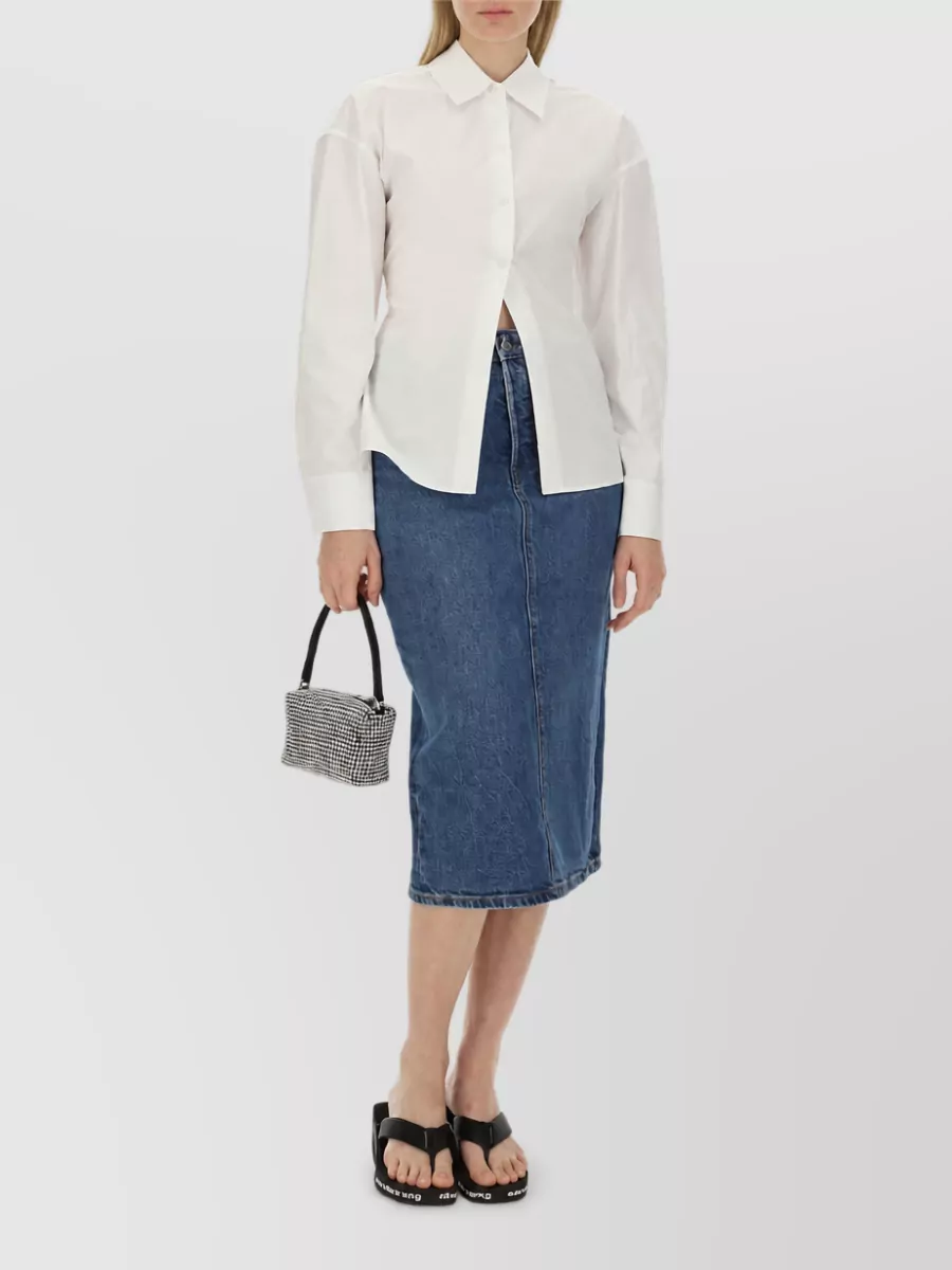 Alexander Wang Denim Midi Skirt