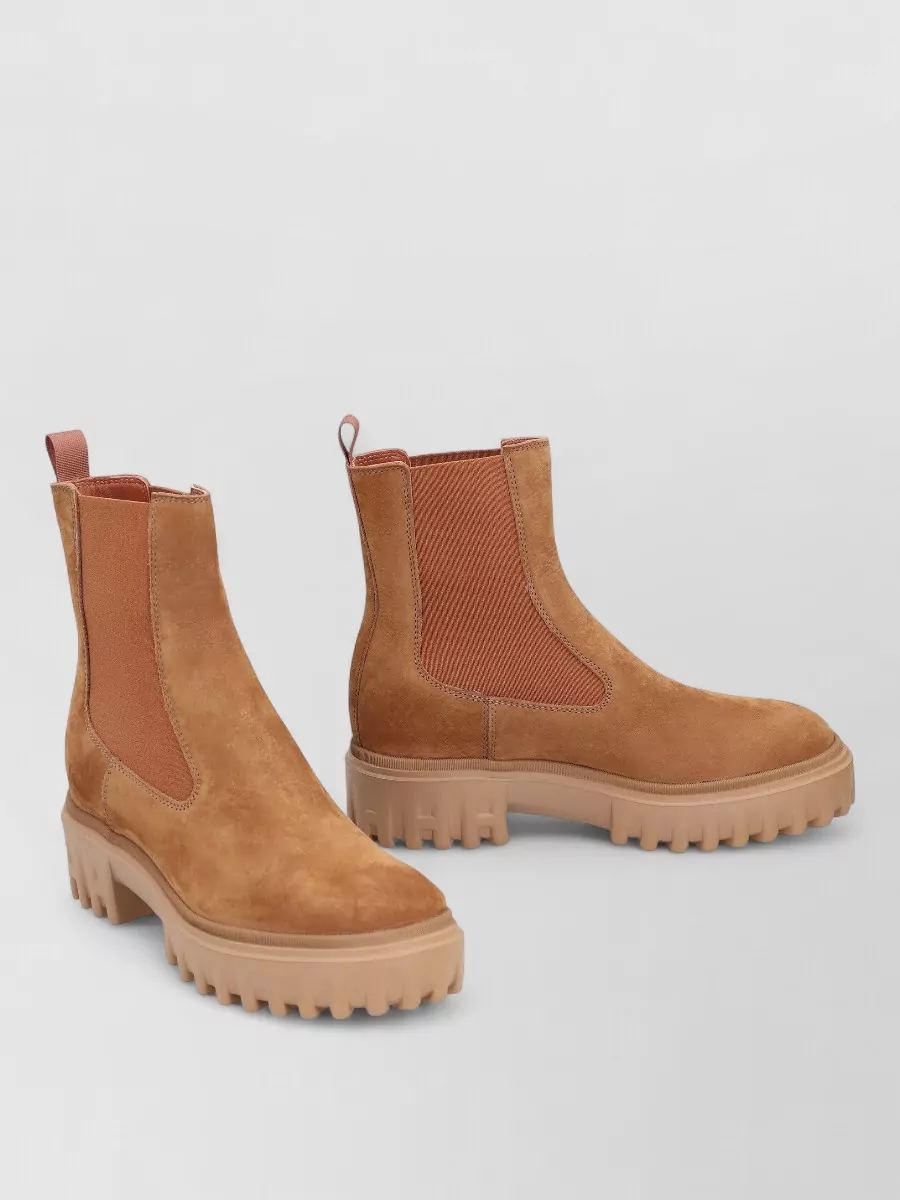 Hogan leather chelsea boots