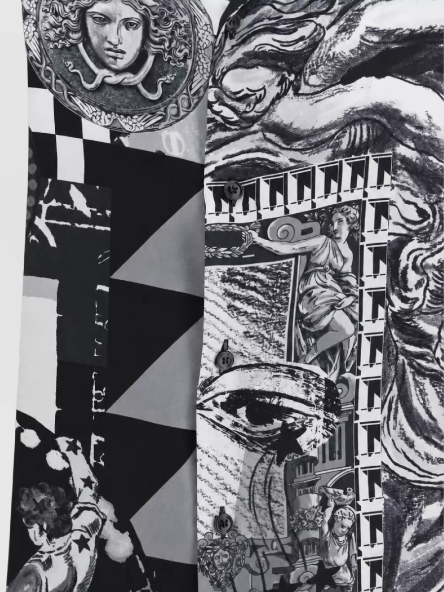 Versace Silk Printed Short-Sleeve Shirt